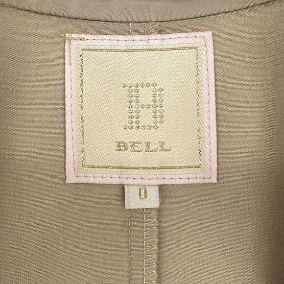 Bell By Alicia Bell Brown Gray Belted Mini Shirt Dress sz 0 - Picture 5 of 7